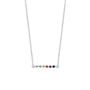 Sterling Silver Multi Colour Stone Bar Jewellery Set, thumbnail 3 of 7
