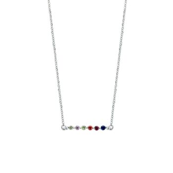 Sterling Silver Multi Colour Stone Bar Jewellery Set, 3 of 7