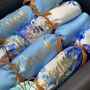 Personalised Reusable Floral Blue Christmas Crackers, thumbnail 1 of 10