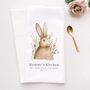 Personalised “Mummy’s Kitchen” Hare Tea Towel, thumbnail 6 of 7
