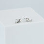 Sterling Silver Dolphin Stud Earrings, thumbnail 1 of 7