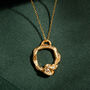 Aquamarine Gold Vermeil Plated Birthstone Necklace, thumbnail 4 of 6