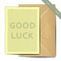 Good Luck Reading This Laser Cut Greetings Card, thumbnail 2 of 3