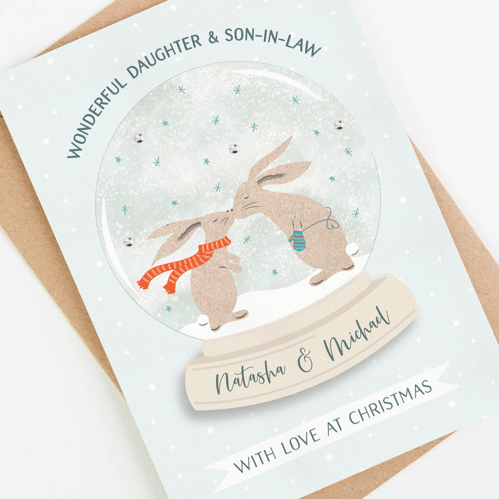 Daughter And Son In Law Christmas Cards By norma&amp;dorothy