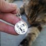 Cat Heads And Tails Coin Necklace, thumbnail 3 of 12