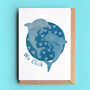 'We Click' Dolphin Couple Card, thumbnail 1 of 2