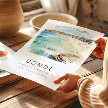 Australia Travel Prints Of Bondi Beach Sydney, 4 of 7