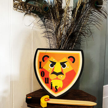 Personalised Wooden Sword And / Or Shield Toy, 3 of 5