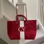 Personalised Stripe Style Chain Large Initial Tote Bags, thumbnail 5 of 8