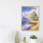 Mile End Park London Travel Poster Art Print, thumbnail 2 of 8