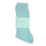 Mens Aqua Green Luxury Ribbed Dress Socks, thumbnail 2 of 7