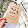 Will You Be My Maid Of Honour Wish Bracelet, thumbnail 1 of 6