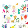 Personalised Girls Happiness A Z Alphabet Print, thumbnail 4 of 6