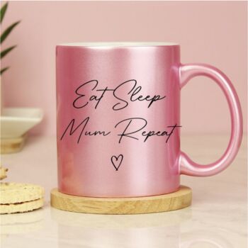 Personalised Mother's Day Pink Glitter Ceramic Mug, 9 of 12