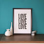 Love Limited Edition Letterpress Print, thumbnail 4 of 5