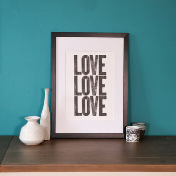 Love Limited Edition Letterpress Print, 4 of 5
