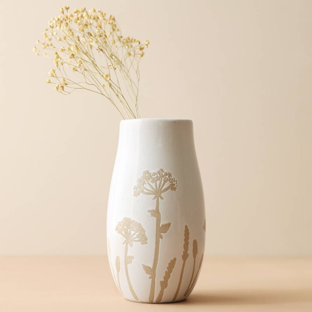 Small Cow Parsley Print Vase, 1 of 2
