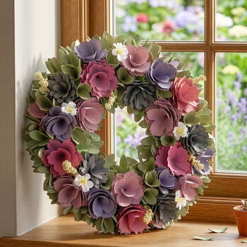 Lilac Summer Floral Wreath, 6 of 6