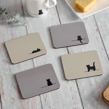 Cat Coasters, Set Of Four, 4 of 10