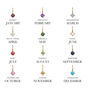 Small Birthstone Pendant Bracelet, thumbnail 3 of 6