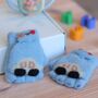 Toddler's Convertible Gloves With Mitten Caps – Soft Fleece Car Design, thumbnail 1 of 10