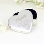 Engraved Heart Trinket Box With Decorative Swirl, thumbnail 1 of 6
