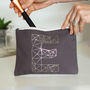 Personalised Make Up Bag, Letter, thumbnail 1 of 5