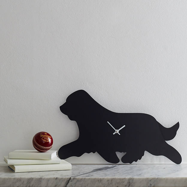 Bearded Collie Clock With Wagging Tail, 1 of 2