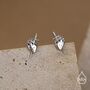 Sterling Silver Anatomical Heart Dagger Stud Earrings, thumbnail 5 of 12