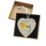 Handmade Ceramic Heart – Daffodil And “Mum” Keepsake Gift, thumbnail 11 of 11