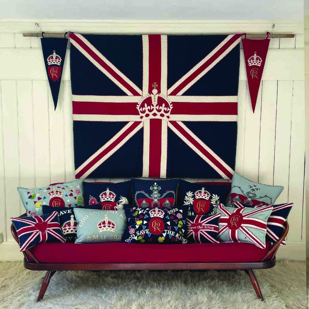 Union Jack Coronation Throw And Wall Hanging In Wool, 1 of 3