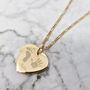 18ct Gold Vermeil Plated Handprint Footprint Necklace, thumbnail 1 of 6