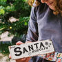 Personalised Wooden Sign For Santa, thumbnail 1 of 2