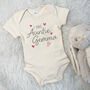 I Love My Auntie Personalised Babygrow, thumbnail 3 of 4