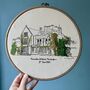 Personalised Hand Embroidered Wedding Venue Portrait, thumbnail 9 of 12