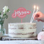 Personalised Name Happy Birthday Party Cake Topper, thumbnail 1 of 3