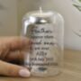 Personalised Memorial Feather Tealight Holder, thumbnail 3 of 4