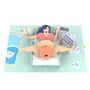 Birthing Mum 3D Pop Up Funny Baby Card, thumbnail 4 of 8