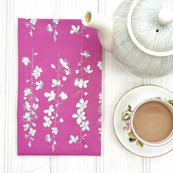 Spring Blossom Linen Tea Towel, 2 of 2