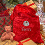 Personalised Christmas Gift Sack With Festive Cookie Designs, thumbnail 1 of 6