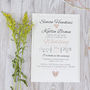 Heart + Arrow Wedding Invitation, thumbnail 1 of 4