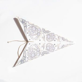 Ivory Lace Paper Star Lantern, 4 of 4