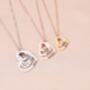 Personalised Multi Hearts Shaped Engraved Necklace, thumbnail 1 of 9
