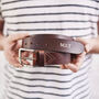 Personalised Date Leather Anniversary Belt, thumbnail 2 of 6