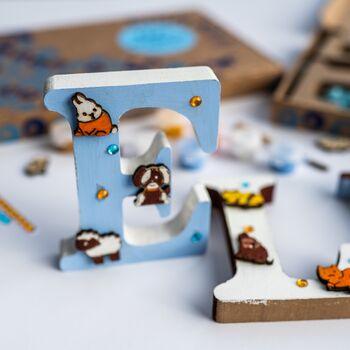 Personalised Paint Your Own Baby Animal Wooden Name, 6 of 12