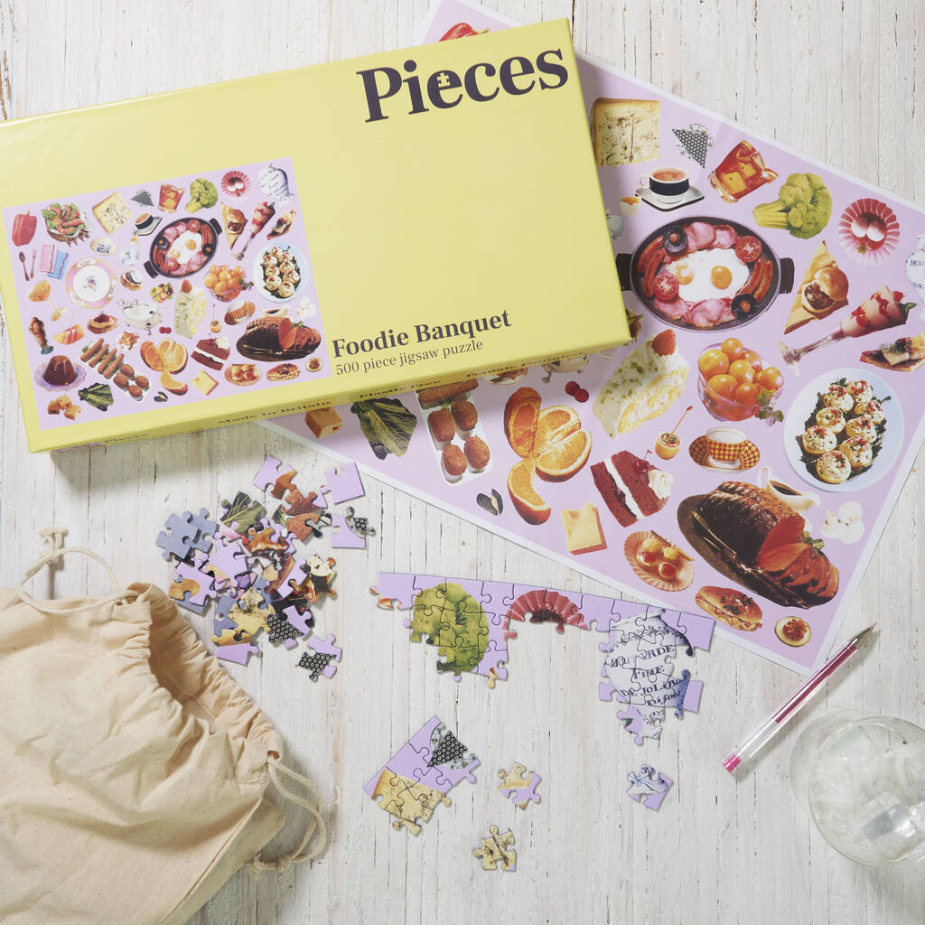 Foodie Banquet 500 Piece Jigsaw Puzzle, 1 of 6