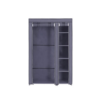 Grey Portable Clothes Storage Organiser Closet Wardrobe, 4 of 7