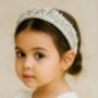 Dianna Rhinestone Headband With A Pink Satin Drawstring Bag //Ages Six Adult, thumbnail 1 of 5