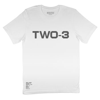 Personalised 'Linear' Football Result T Shirt, 2 of 10