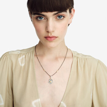 Silver Flower Clip On Pendant, 4 of 7